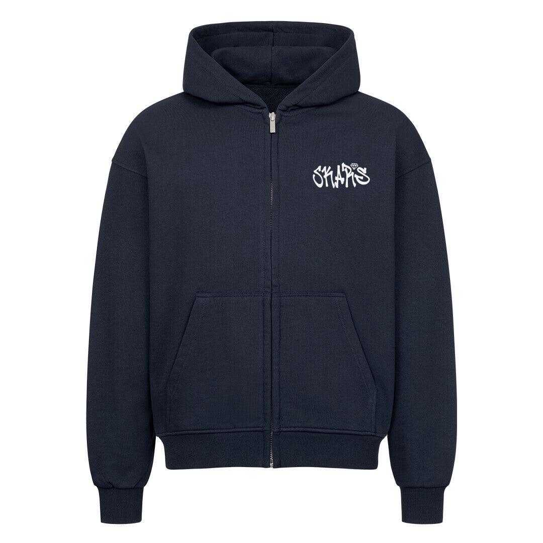 Skars Oversized Zipper Hoodie - BroWs
